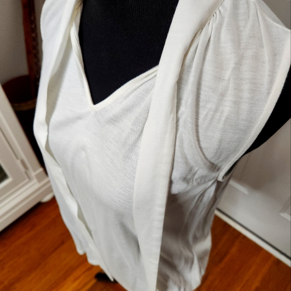 NWT‎ Banana Republic White Tie Top Size SMALL